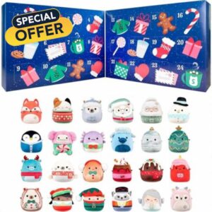 Christmas Plush Advent Calendar 2025 – Countdown with 24 Adorable 2.5" Mini Stuffed Animals