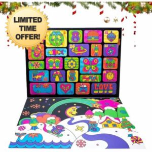 Christmas Advent Calendar 2025-24 Days of Sensory Surprises - Squishy Toys with Fun Shapes and Textures 24 Doh Toys in One Calenda