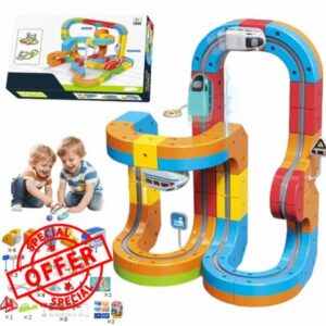85 PCS Clickrail Electric Train Set Flexible Race Track