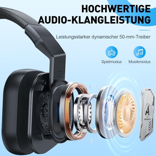 2.4GHz Bluetooth Gaming Headphones for PS5