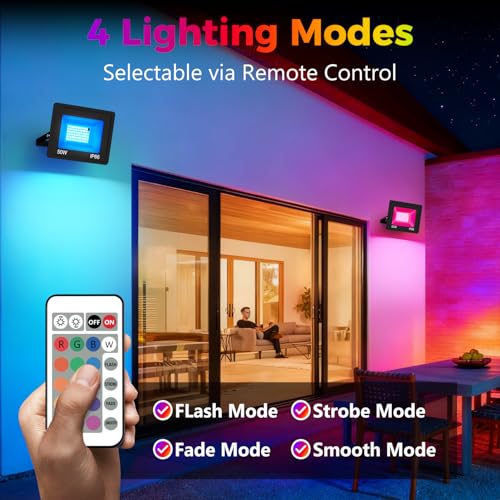 50W Dimmable Led Pir Floodlight with Remote Control