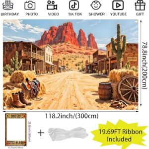 Extra Large Wild West Backdrop for Photoshoot
