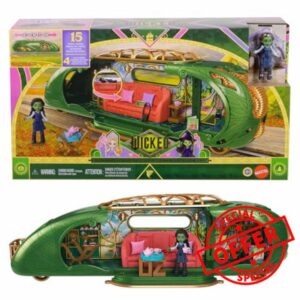 Mattel Universal Pictures’ Wicked Emerald City Train Playset with Elphaba Small Doll