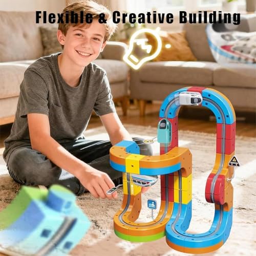 Flexible Race Car Magnetic Track Set
