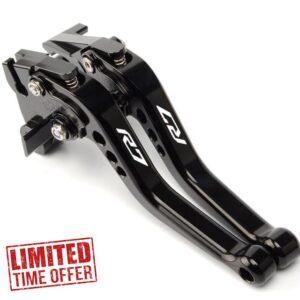 for Yamaha R7 YZF-R7 2022-2024 Short Brake Lever Clutch Lever CNC Aluminum Alloy Accessories (Black)