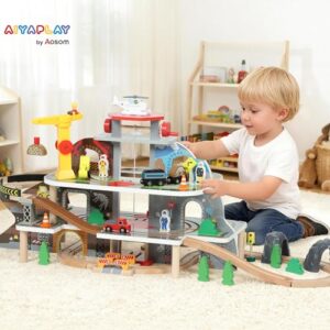 79 Piece Train Track Mine Themed