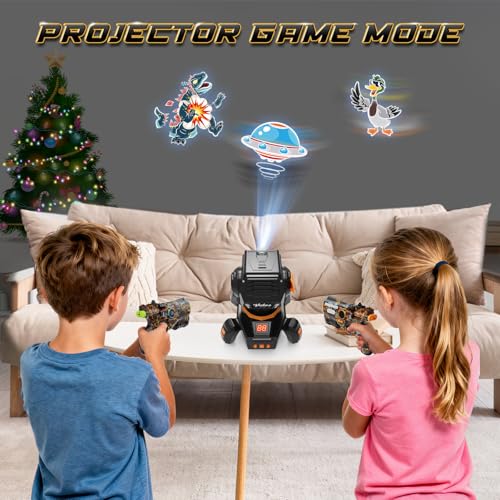 2 Players Toy Gun of Projector with Digital LED Score Display