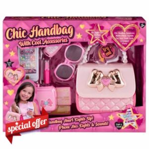 Chic Light-Up Handbag Playset – Toy Purse with Phone