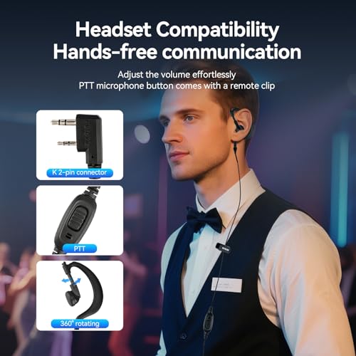 2 Way Radio with Bilateral AI Noise Cancelling