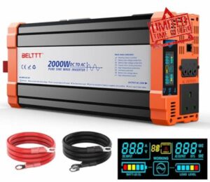 2000W Power Inverter 12V to 240V AC Pure Sine Wave Inverter