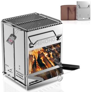 Foldable Portable Camping Barbecue Grill for Garden Backyard Party Picnic Travel Outdoor Cooking (Silver A)