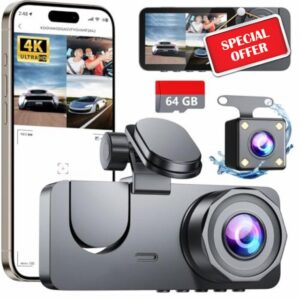 4K Dash Cam Front and Rear