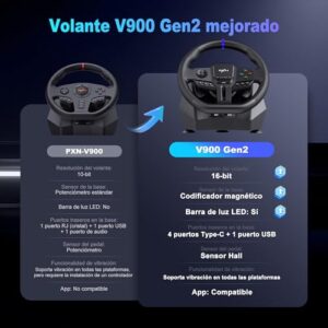 270°/900° Racing Wheel with Vibration Feedback