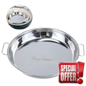 10.1 inch Reusable Stainless Steel Drip Pan for Big Green Egg Medium and MiniMax