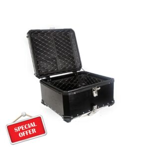 100L Aluminum Waterproof Top Box Motorcycle Luggage Box with Se