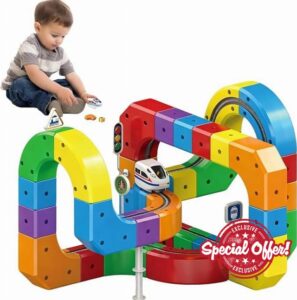 Clickrail Electric Train Set Flexible Race Track