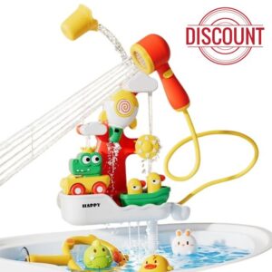 RKIDZ 4-in-1 Spin & Spray Shower Bath Toy – Water Sprayer