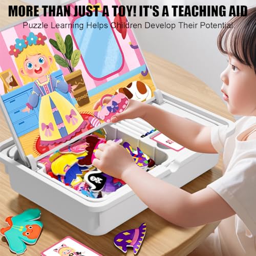 Magnetic Educational Facial Expression Learning Puzzle For Children
