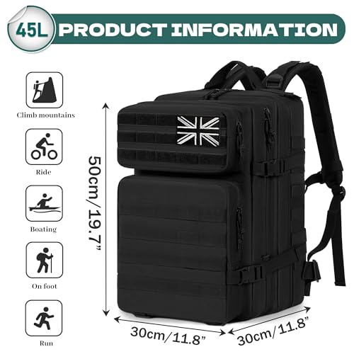 Large Capacity Army Assault Molle Rucksack (35L/42L/45L)