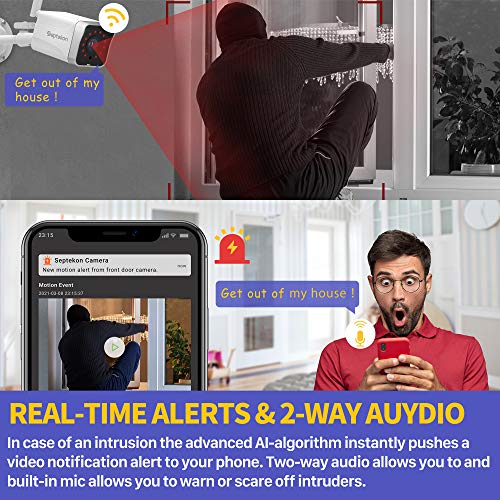 Waterproof Home Surveillance Camera with 2-Way Audio