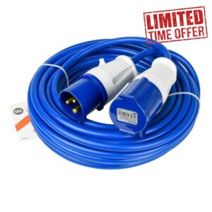 SLx 14m 240V 16A Extension Lead – Heavy Duty Outdoor Cable (2.5mm²)