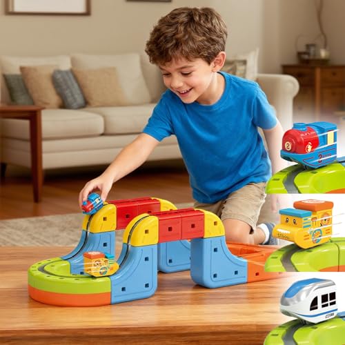 Magnetic Train Track Set for Kids