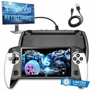 X9 Retro Handheld Game Console with 5.5-inch HD IPS Eye-Protection Screen