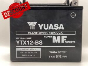 Yuasa Battery YTX12-BS Replacement Battery for Kymco Grand Dink G-Dink 125 2012-2015