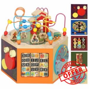 AIYAPLAY Wooden Activity Cube