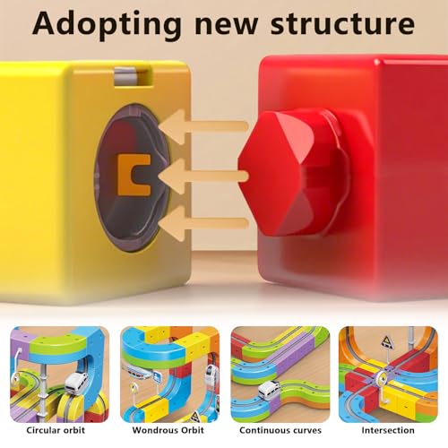 STEM Building Car Track Toys For Kids Boys Girls (118Pcs)