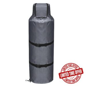 Insulated Propane Tank Cover – Heavy Duty Waterproof Gas Bottle Full | Thermal Insulation Cover For Propane Tanks | Durable Outdoor Cylinder Jacket | Protects From Cold