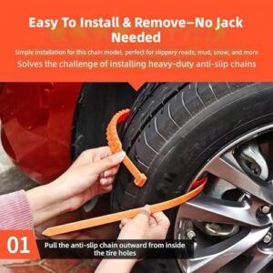 Snow Tire Straps Chains Gripper For Car Trailer