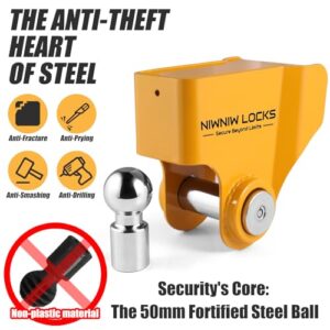 High Security Anti-Theft Coupling Lock with Hardened Steel Armo