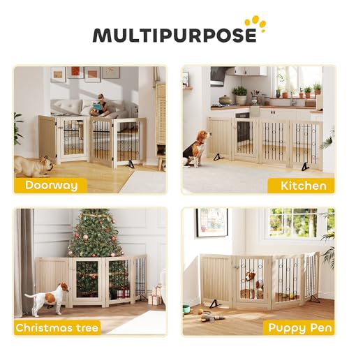 4 Panel Indoor Safety Dog Barrier for House