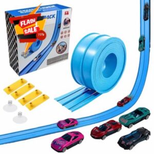 Flexible Toy Car Track 4m Includes 4 Cars