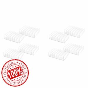 VIOPDER 8 Pcs Clear Acrylic CD Holder with Tackable CD DVD Display Rack CD Storage Rack Organizer Stand CD Tray Holds