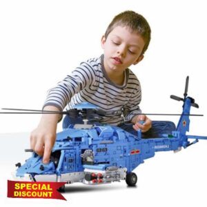 QLT QIAOLETONG Military Helicopter Building Set Building