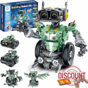 Sillbird Robot Car Building Kit with Remote Control for Boys Ages 8-14