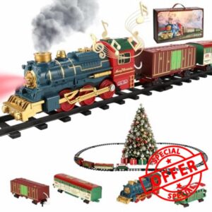 Christmas Train Set with Smoke