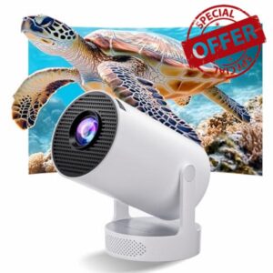 Smart Mini Projector – 1080P Full HD with 4K Support