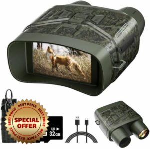 moxier N4 Night Vision Goggles Black+32GB Night Vision Goggles 5K HD