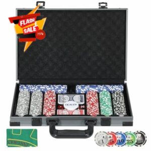 SPORTNOW 400-Piece Poker Chips Set with Lightweight ABS Case