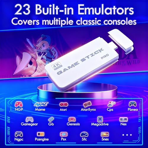 000+ Games And 9 Built-In Emulators (White)