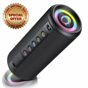 Portable Bluetooth Speaker with Loud Stereo Sound