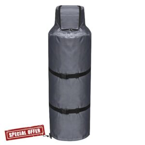 Insulated Propane Tank Cover – Heavy Duty Waterproof Gas Bottle Full | Thermal Insulation Cover For Propane Tanks | Durable Outdoor Cylinder Jacket | Protects From Cold