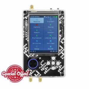 New PortaPack H2 and Hack RF One SDR Software Defined Radio Assembled with 7 Antennas& USB Cable Built-in Rechargeable Battery V1.8.0 Upgraded 3.2" LCD Screen SDR Radio Kit Plastic Shell