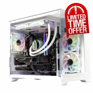 PC | AMD Ryzen 7 7800X3D | RTX 5070 Ti 16GB GDDR7 | 32GB DDR5 5600MHz | 1TB NVMe SSD | 750W 80+ Gold PSU | Wi-Fi | Windows 11 Home | ARGB Case - White
