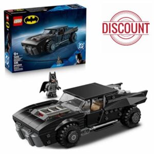 LEGO DC The Batman Batmobile Car Toy - Collectible Superhero Model Kit w/a Minifigure & Golden Coin - Birthday Gift for 9+ Year Old Boys & Teenage Movie Fans - 76332