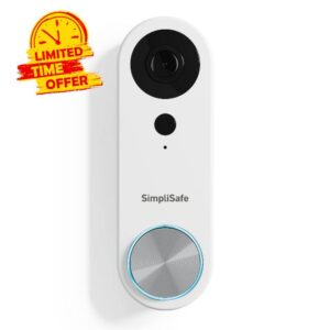 SimpliSafe Video Doorbell Pro - Wired Doorbell Camera with Two-Way Audio