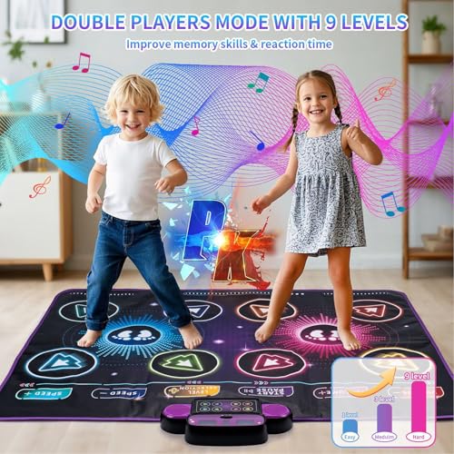 Double Player Electronic Dance Mat for Kids Adults Toddlers